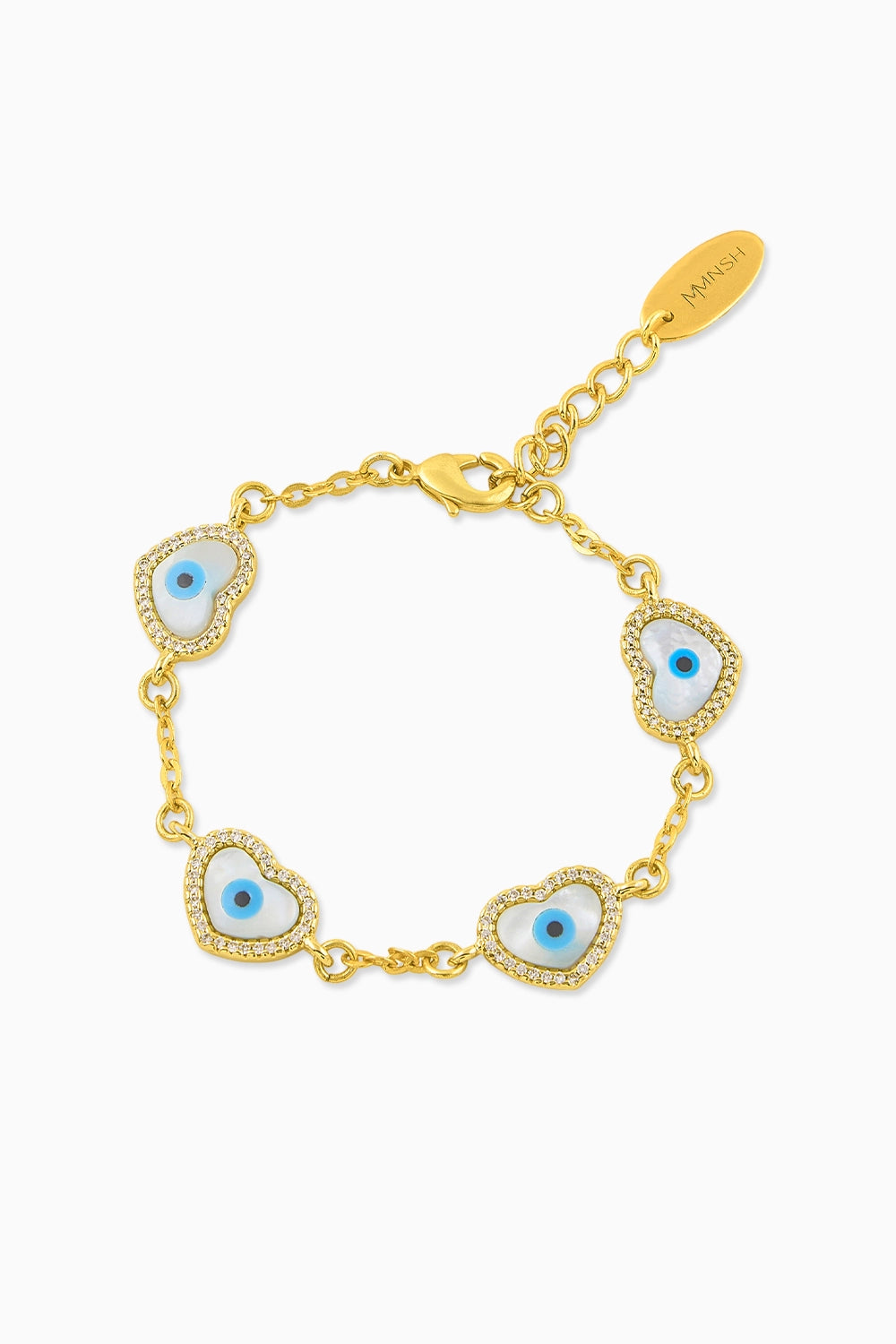 Evil Eye Heart Bracelet