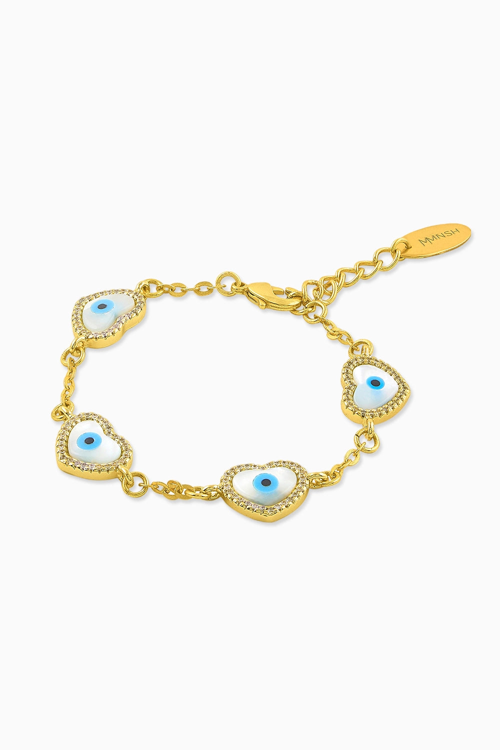 Evil Eye Heart Bracelet