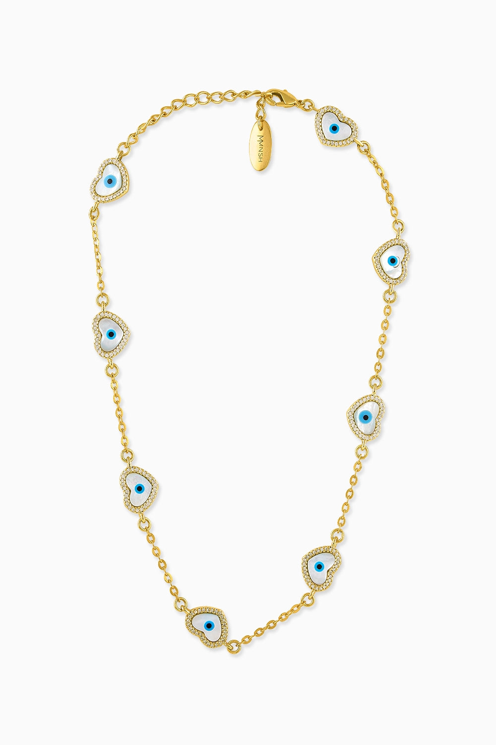 Evil Eye Heart Necklace