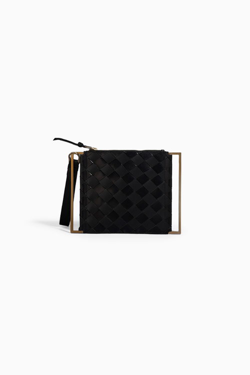 Black Weave Pouchette