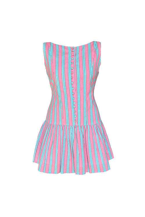 Pink and Blue Udupi Dress