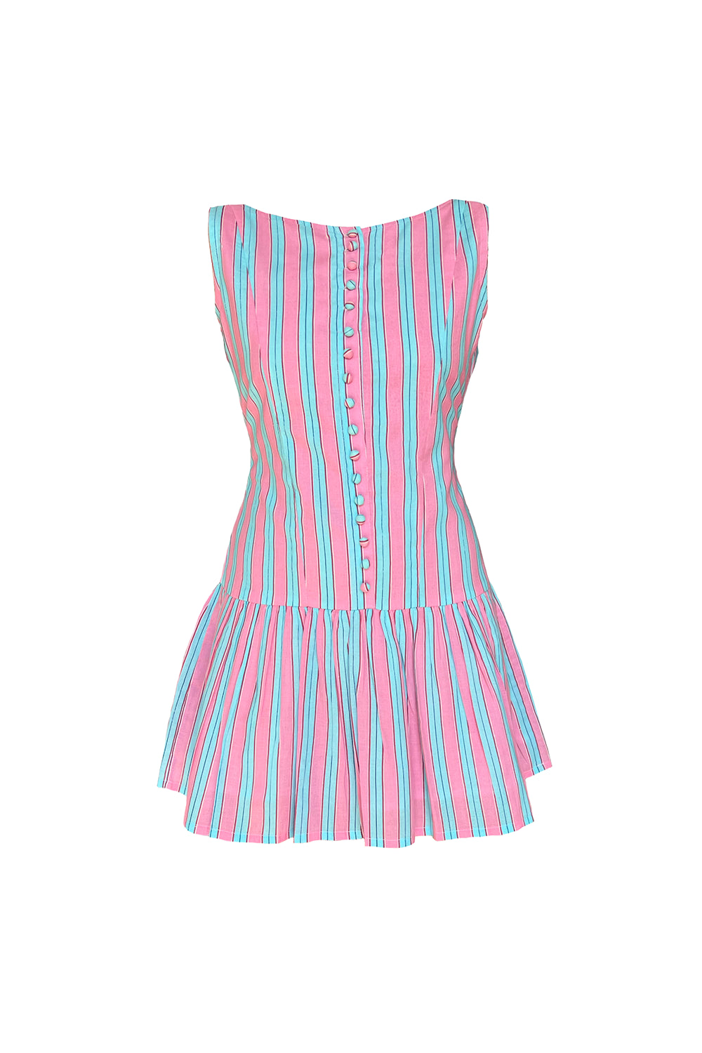 Pink and Blue Udupi Dress