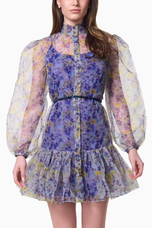 Eveline Print Leah Short Dress