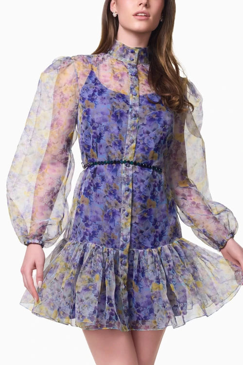Eveline Print Leah Short Dress