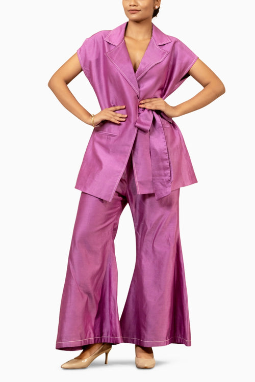 Grace Purple Jacket Pant Set