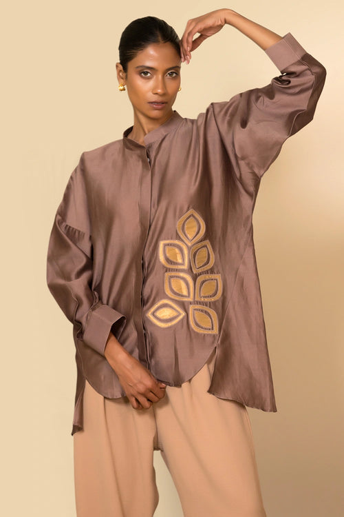 Mauve Side Cluster Shirt