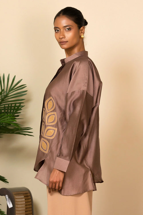 Mauve Side Cluster Shirt