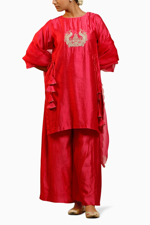 Noor Pink Dori Kurta Set