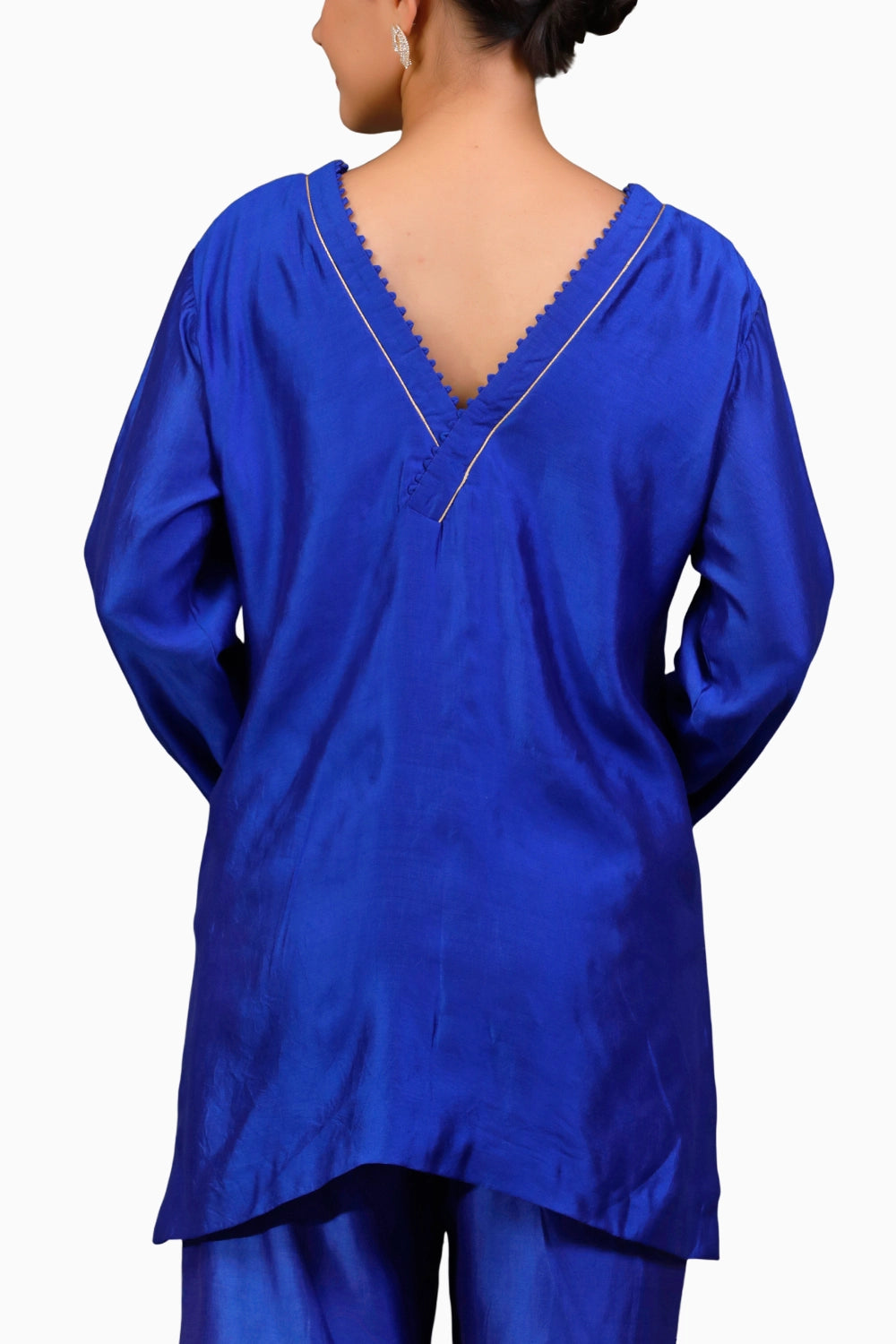 Noor Blue Straight Kurta Set