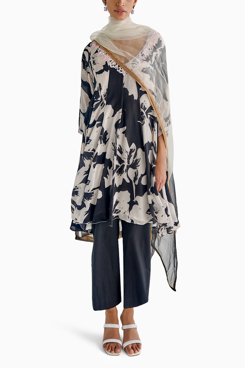 Black Print Anarkali