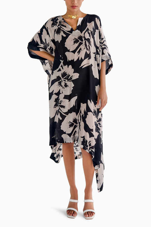Black Print Kaftan