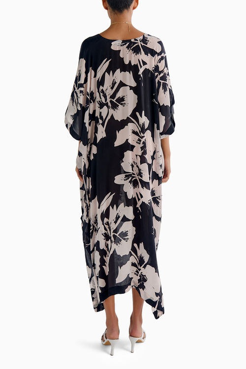 Black Print Kaftan