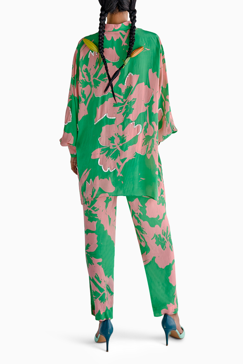 Green Print Coord Set