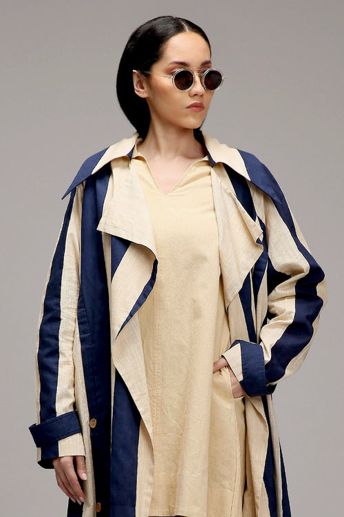 Egg-Shell Jacket And A-Line Shift Dress Set