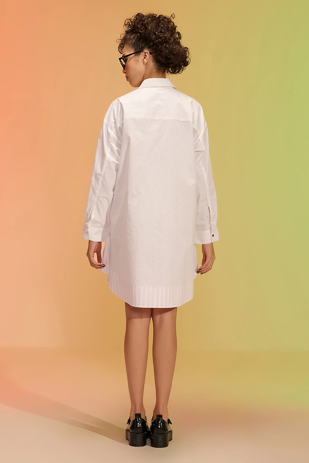 Elton White Shirt Dress