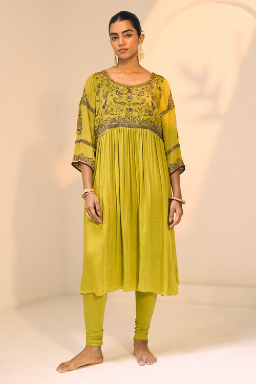 Green Lavanya Kurta Set