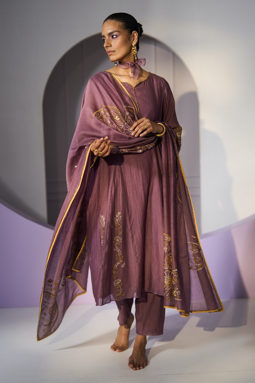 Purple Husna Dupatta