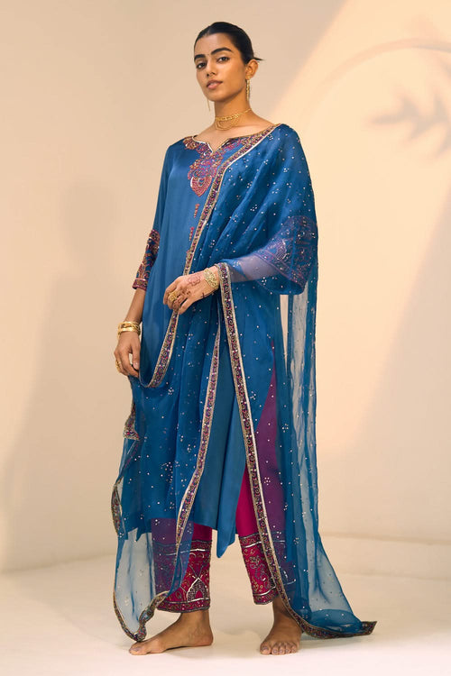 Blue Taara Dupatta