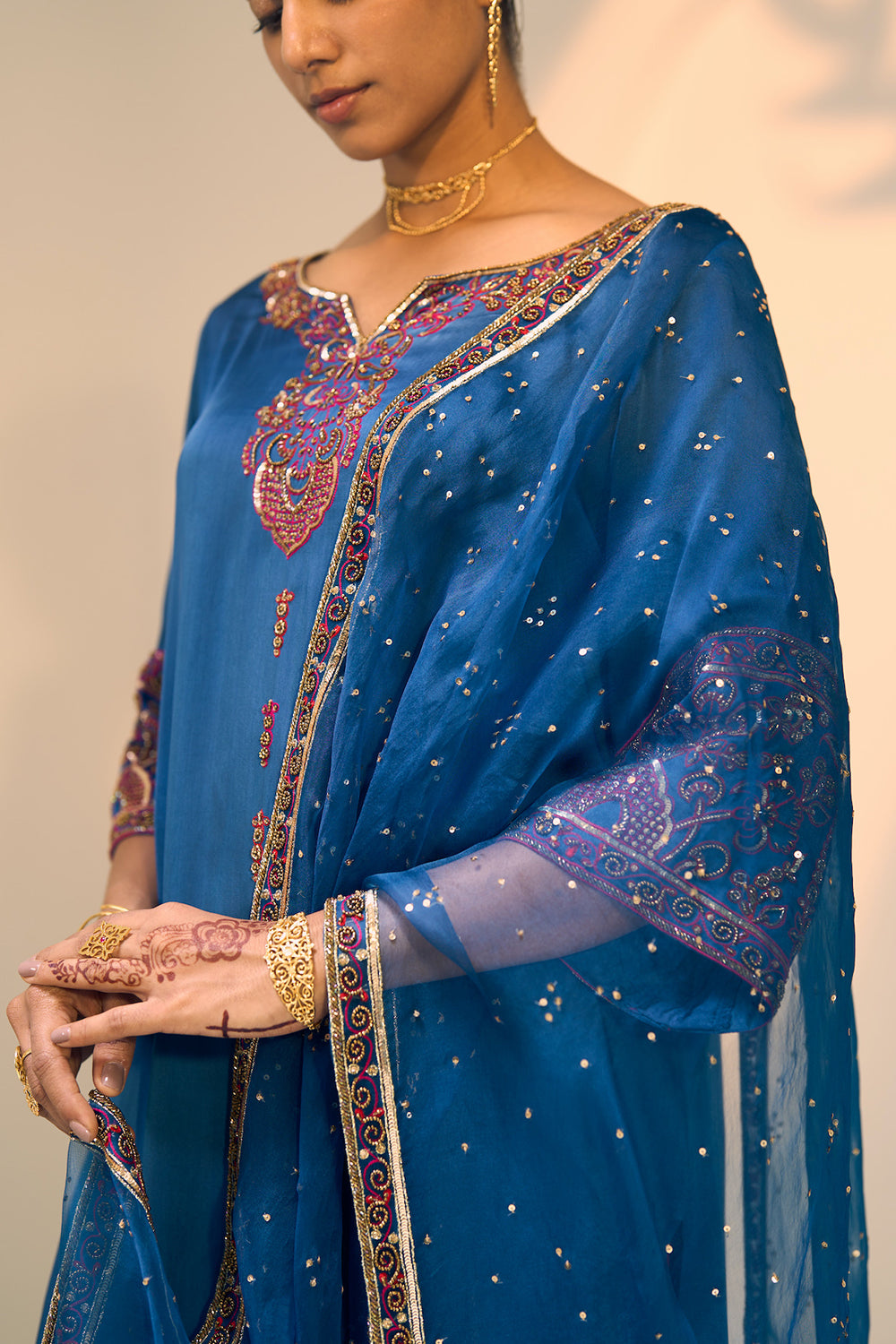 Blue Taara Dupatta