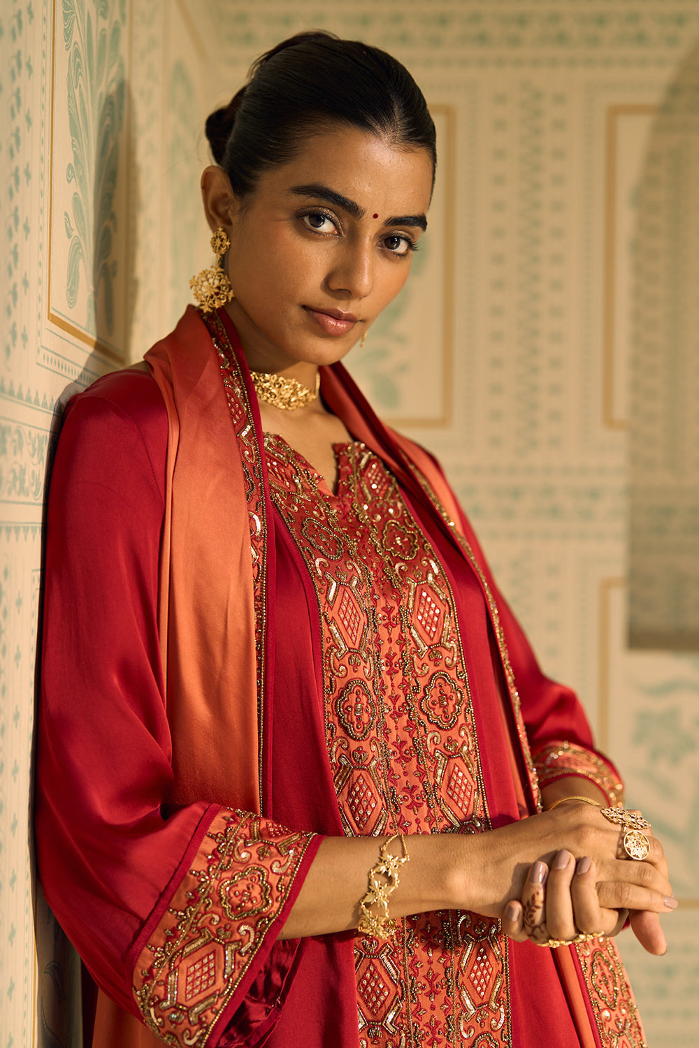 Orange Seerat Dupatta