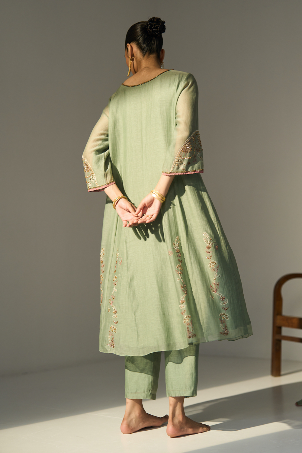 Green Husna Kurta Set