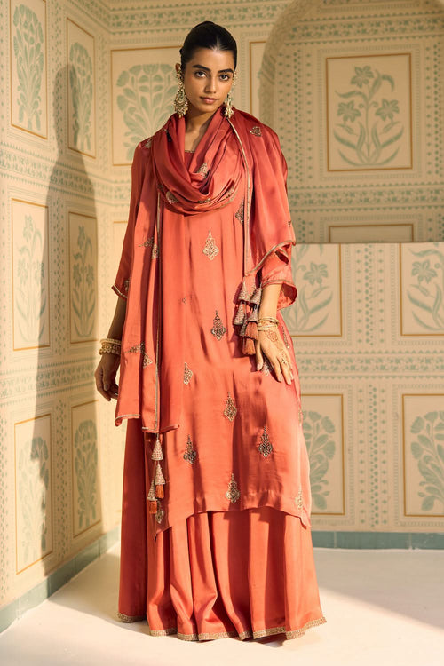 Orange Chavi Dupatta