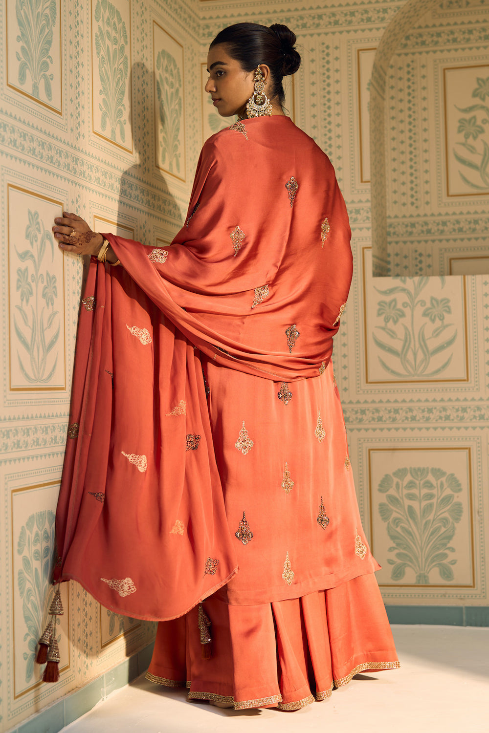 Orange Chavi Dupatta