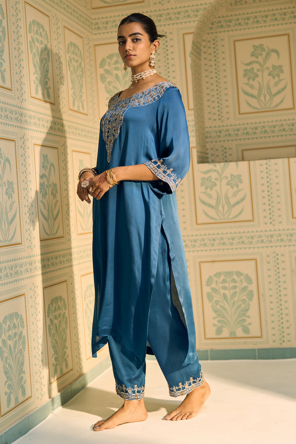 Blue Isha Kurta Set