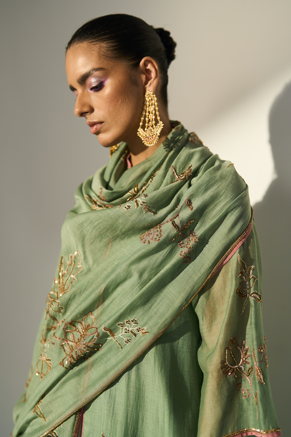 Green Balori Dupatta