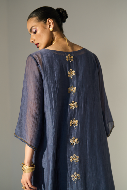 Blue Kashni Kaftaan set
