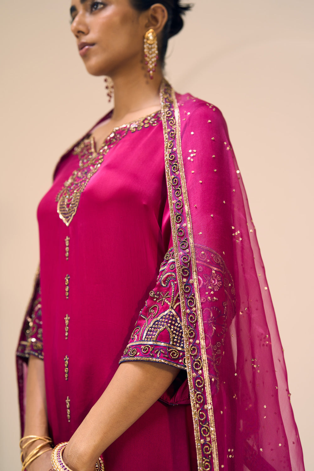 Pink Taara Dupatta