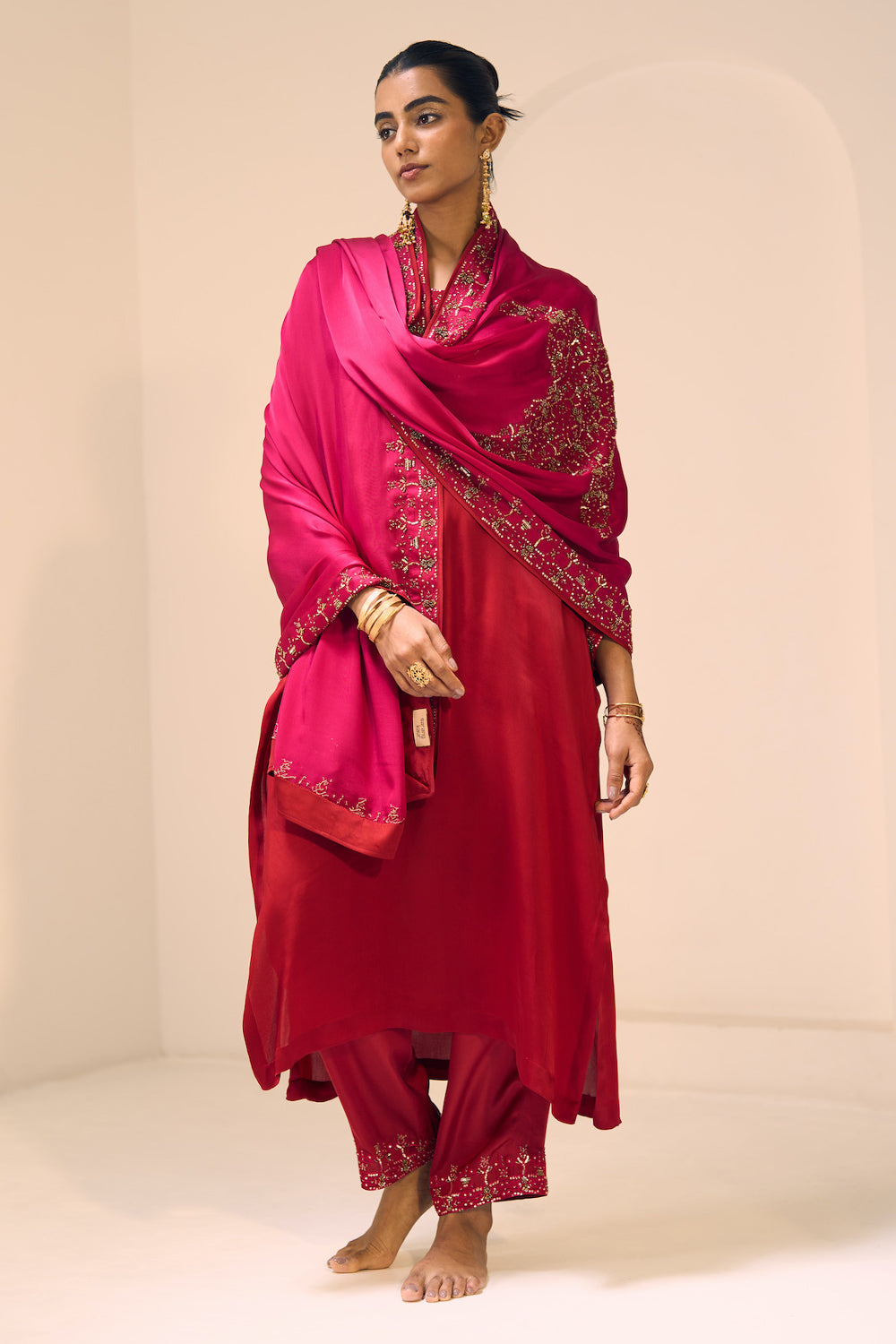 Pink Isha Dupatta