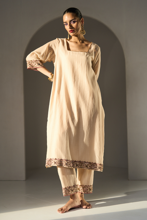 Cream Pavit Kurta Set