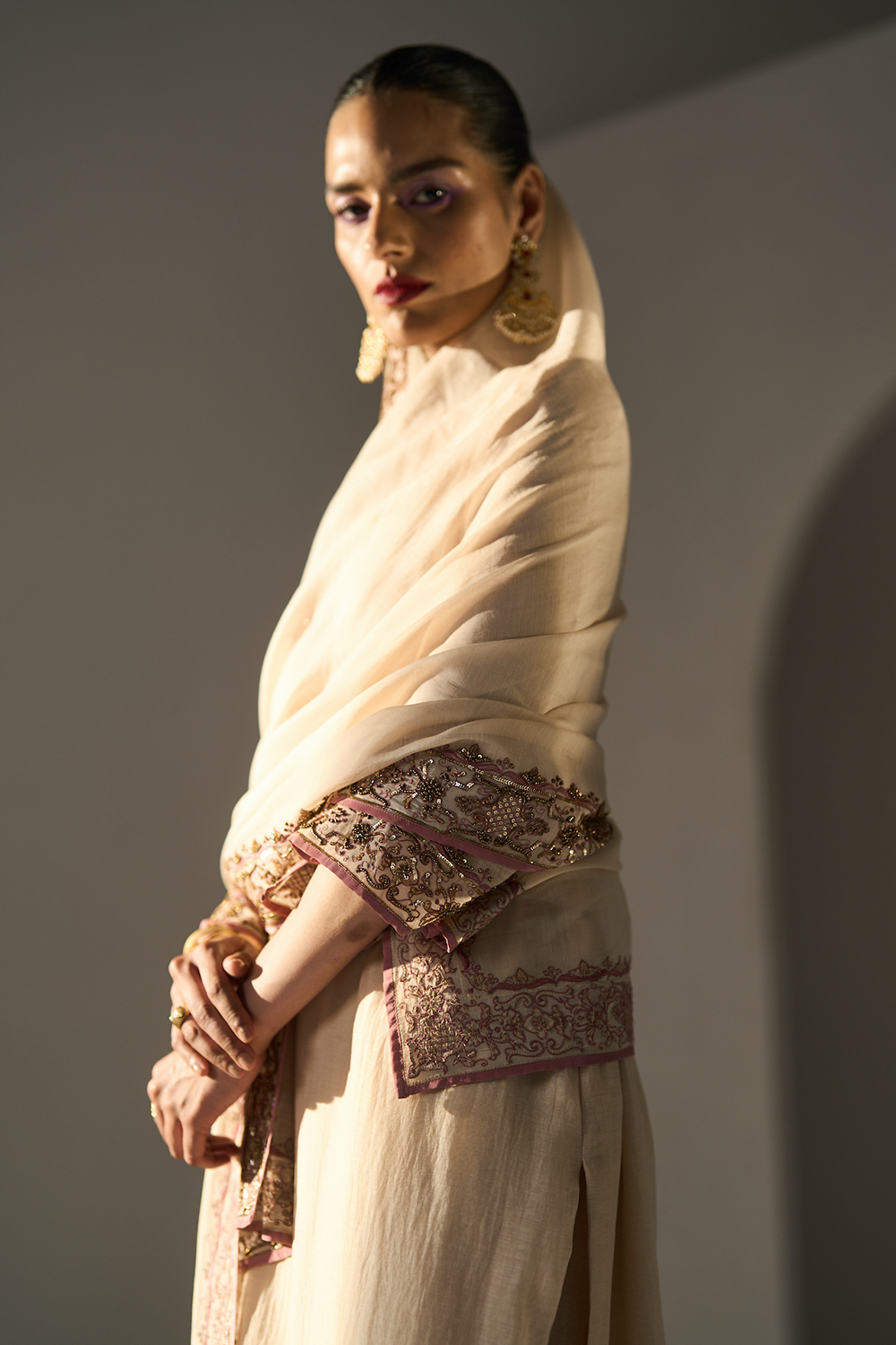 Cream Pavit Dupatta