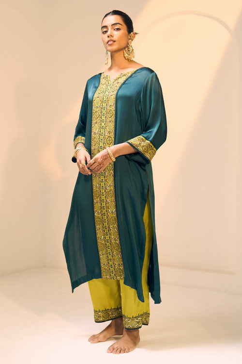 Green Seerat Kurta Set