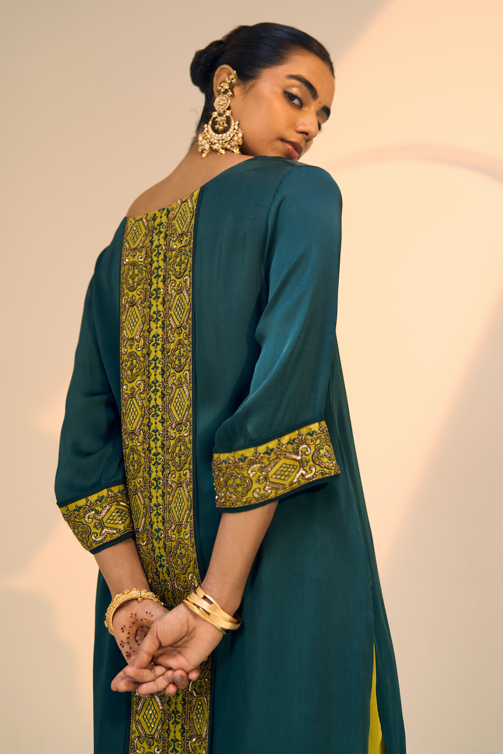 Green Seerat Kurta Set