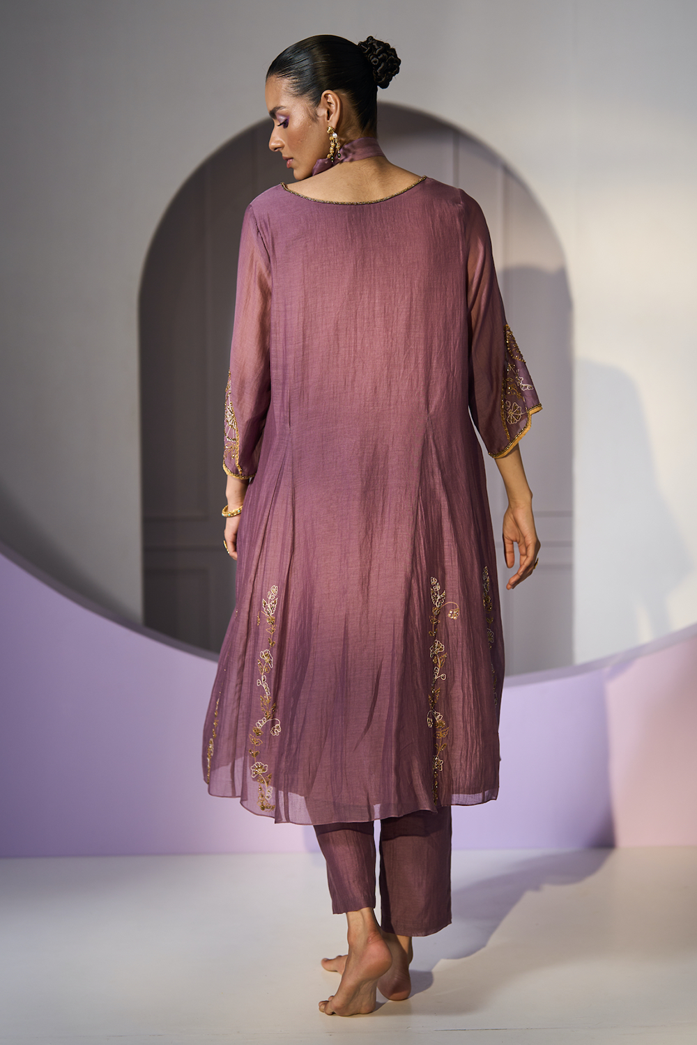 Purple Husna Kurta Set