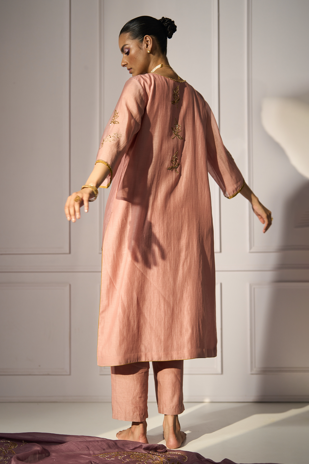 Pink Balori Kurta Set