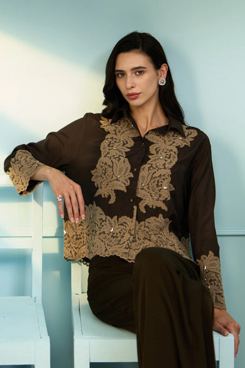Espresso Orchid Brown Co-ord Set