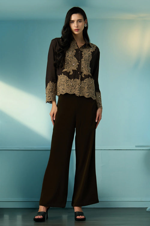 Espresso Orchid Brown Co-ord Set