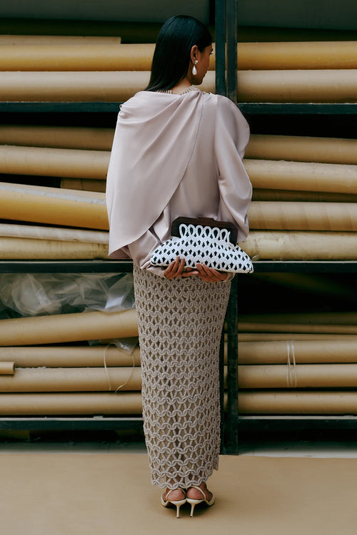 Quartz Loop Embroidered Skirt