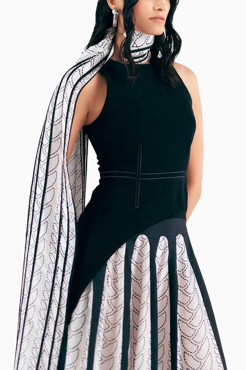 3D Knit Print Scarf