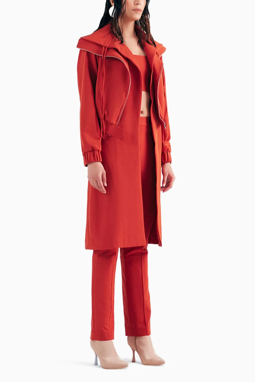 Vermillion Bomber Trench Set
