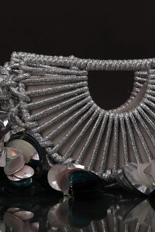 Celeste Silver Halo Bag