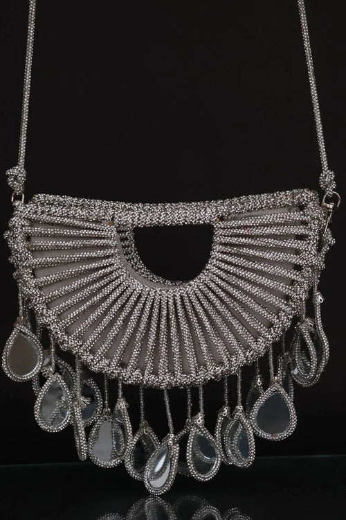 Celeste Silver Halo Bag
