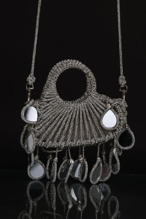 Lumi Knot Silver Mini Mirror Bag