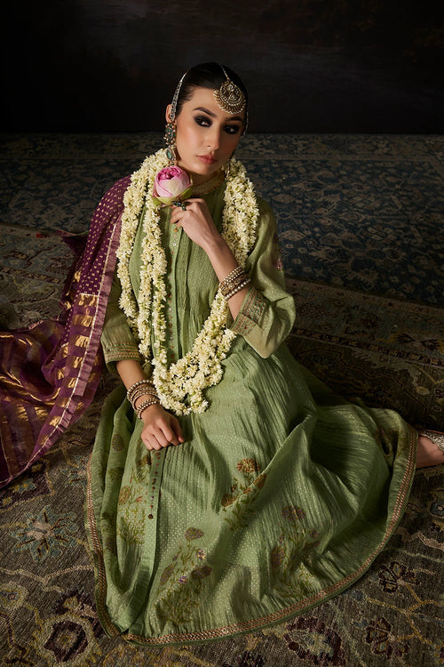 Nina Green Purple Kurta Set