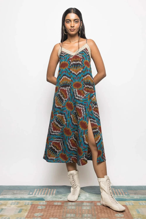 Asymmetric Waist Sling Dress
