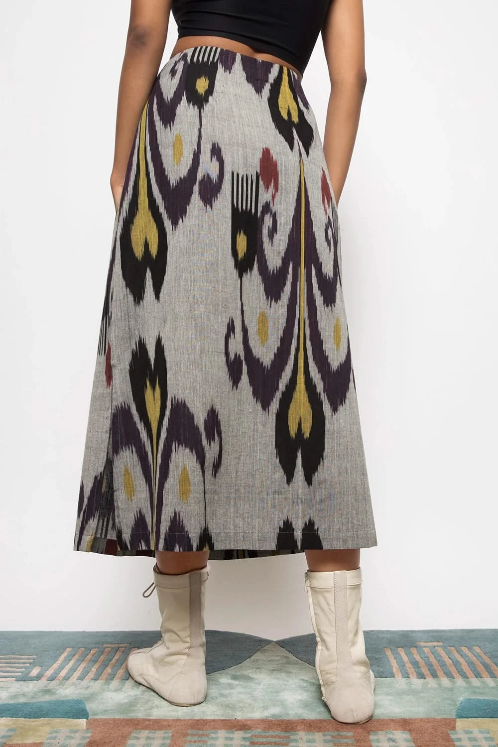 Pleated Midi Skirt