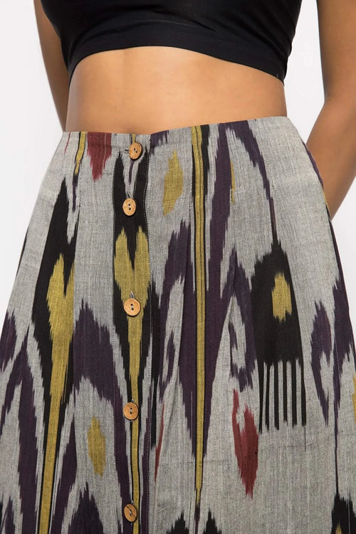 Pleated Midi Skirt